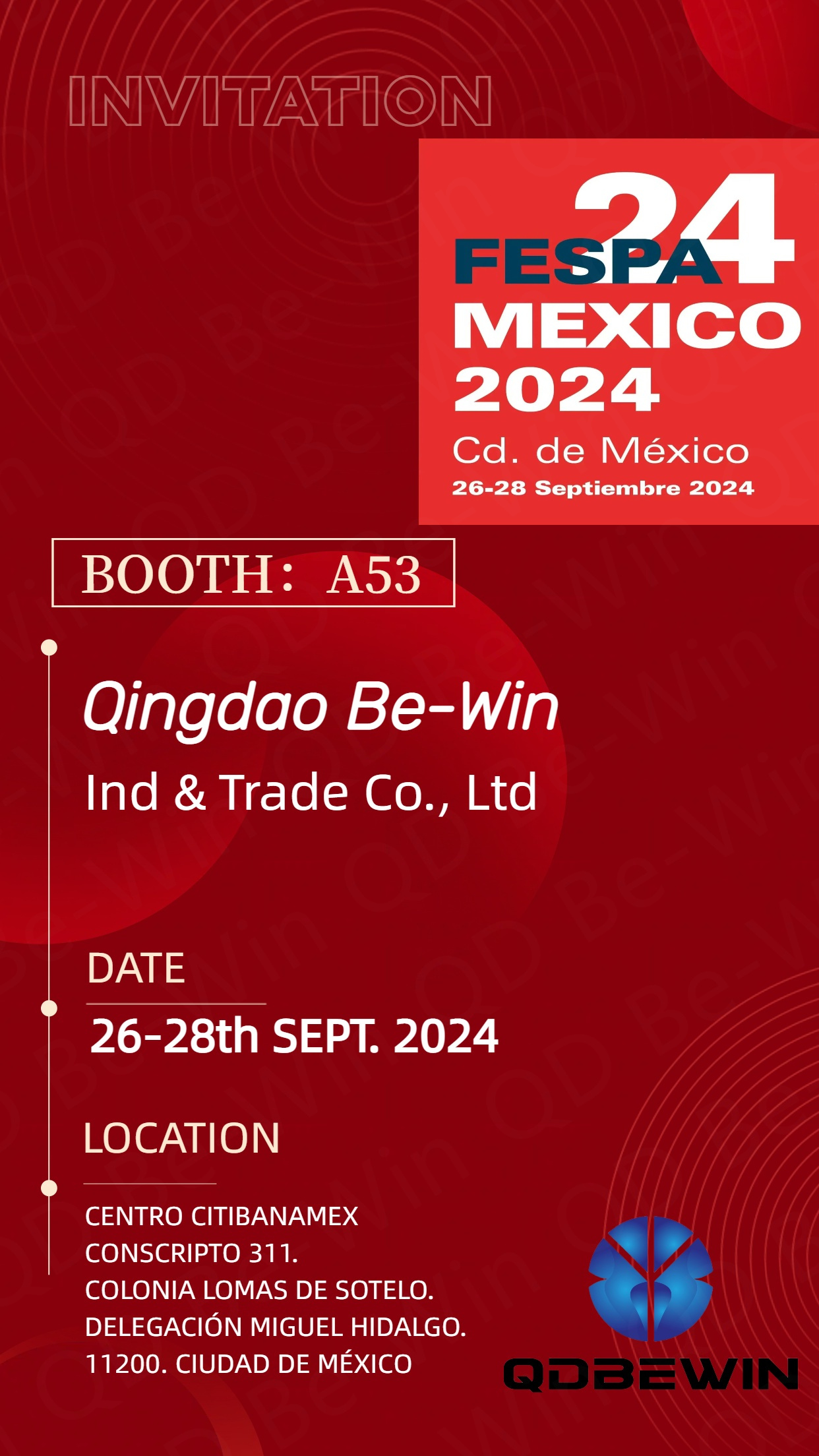 Qingdao Be-Win Ind & Trade Co., Ltd présentera des feuilles acryliques, des panneaux de mousse PVC et des panneaux composites en aluminium à la FESPA 2024 Mexique