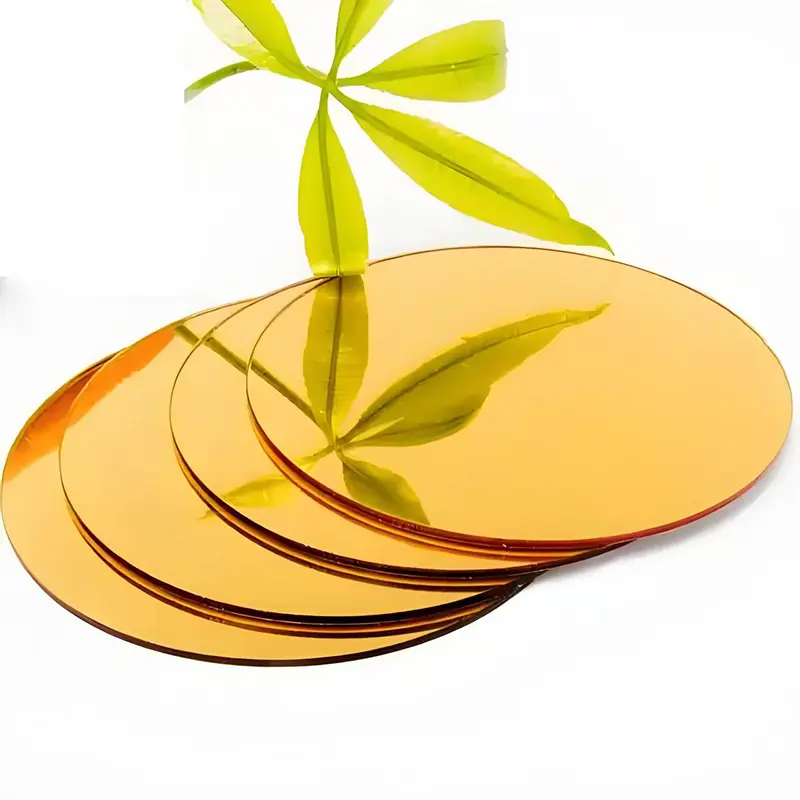 Feuille acrylique miroir doré