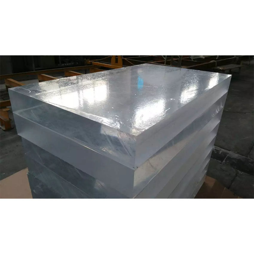 Feuille acrylique extrudée transparente utilisée pour les aquariums